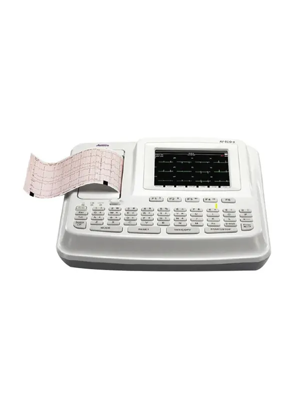 جهاز تخطيط القلب متعدد القنوات Aveus AV-ECG-6 – أبيض