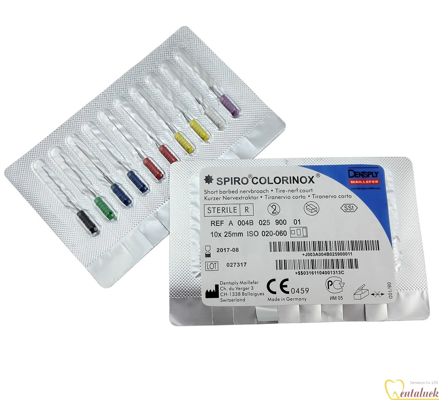 Trâm gai Spiro Colorinox Dentsply