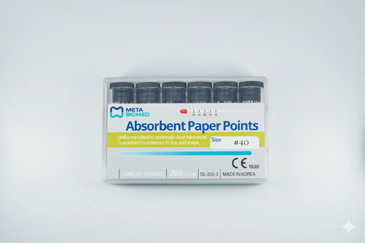 Absorbent Paper Points 02 40-LM-Meta Biomed-Korea