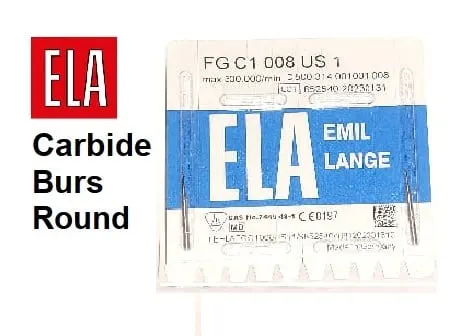 FG C1-008 Round Burs Size 1 (2PCS)-ELA-Germany