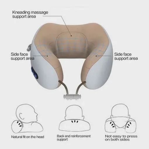 Neck massage pillow (mas).وسادة تدليك الرقبة (ماس).