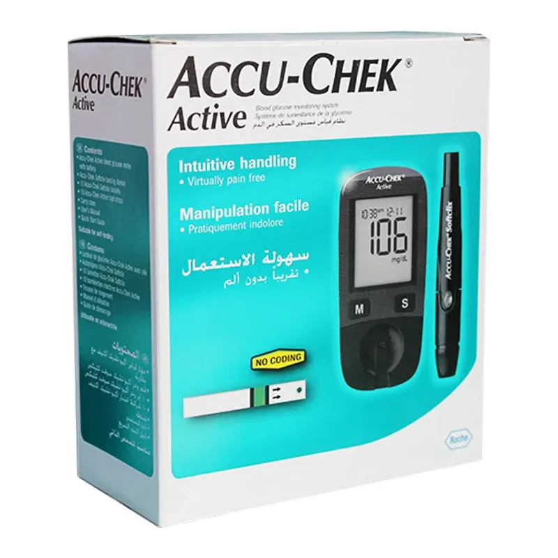 (ACCU-CHEK ACTIVE) جهاز قياس سكر  + 60 شريط