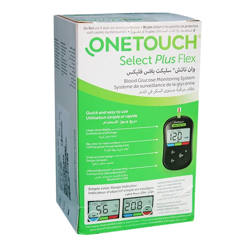 (ONE TOUCH SELECT PLUS FLEX) جهاز قياس سكر الدم