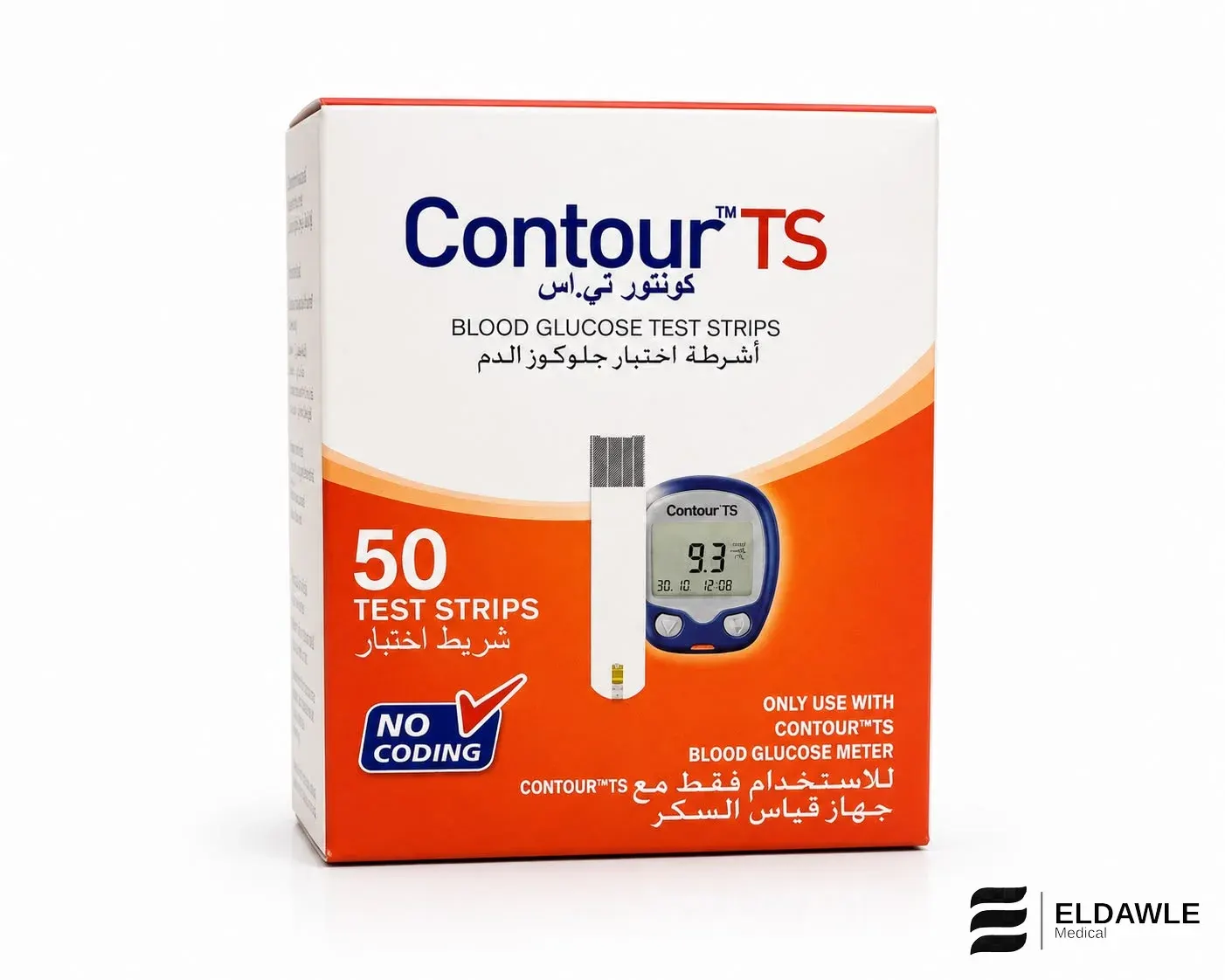 شرائط قياس السكر كونتور تي إس Contour TS (50 شريط اختبار)