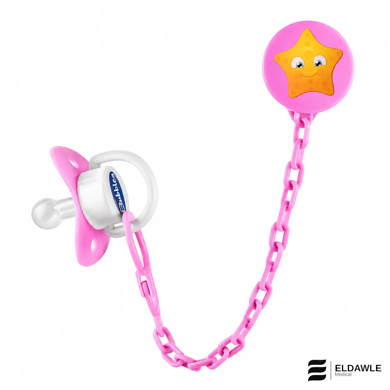 سكاتة عادية بابلز (Bubbles) مع سلسلة – حديثي الولادة – ألوان متنوعة