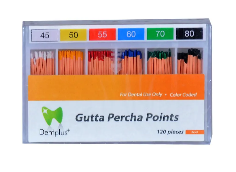 DentPlus Gutta Percha Points Taper 2% #45-80