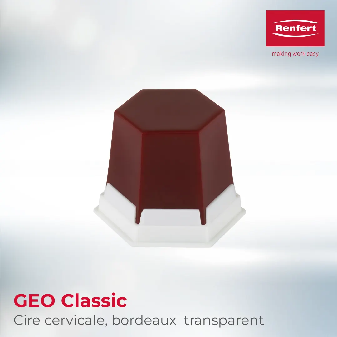 GEO Classic Cire cervicale, Bordeaux transparent Renfert