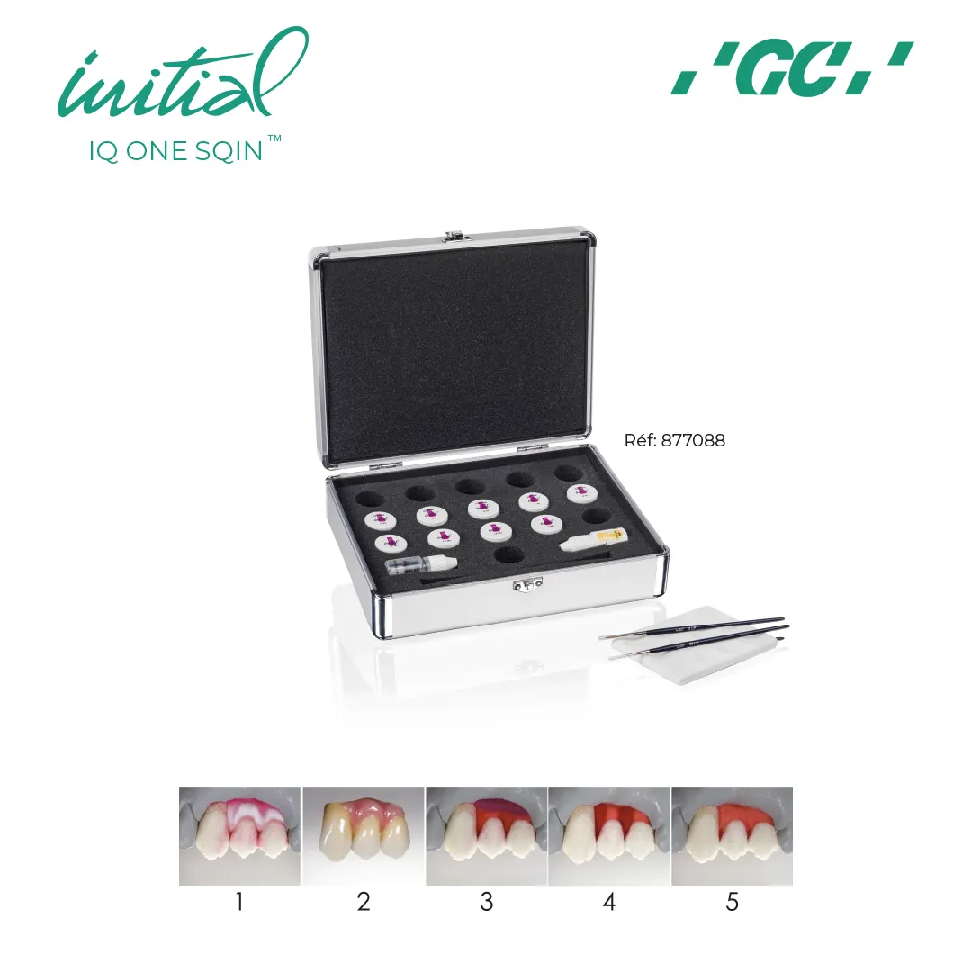 Initial iq one body lustre pastes nf gum shades set