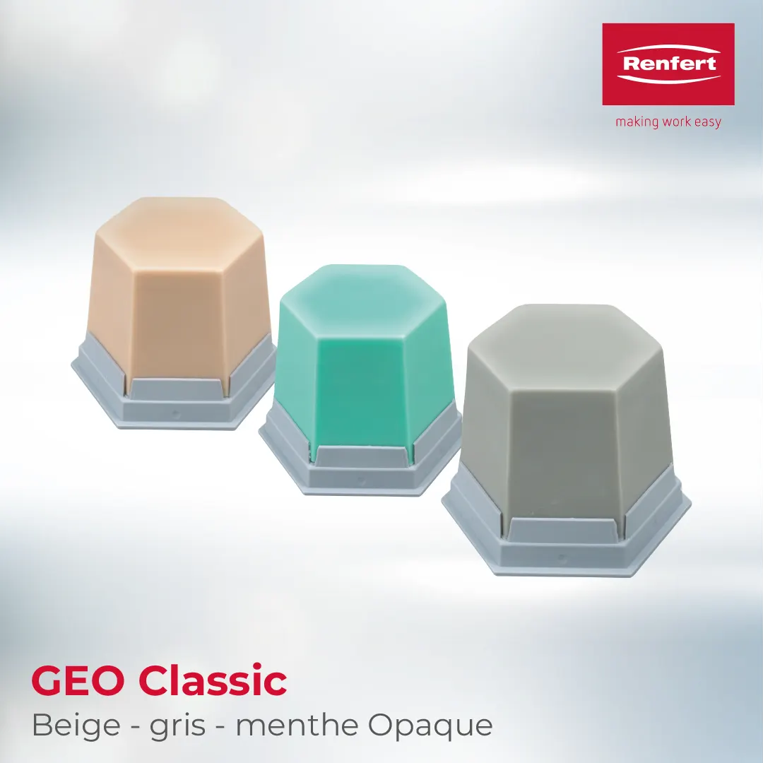 GEO Classic Beige – Gris – Menthe Opaque Renfert