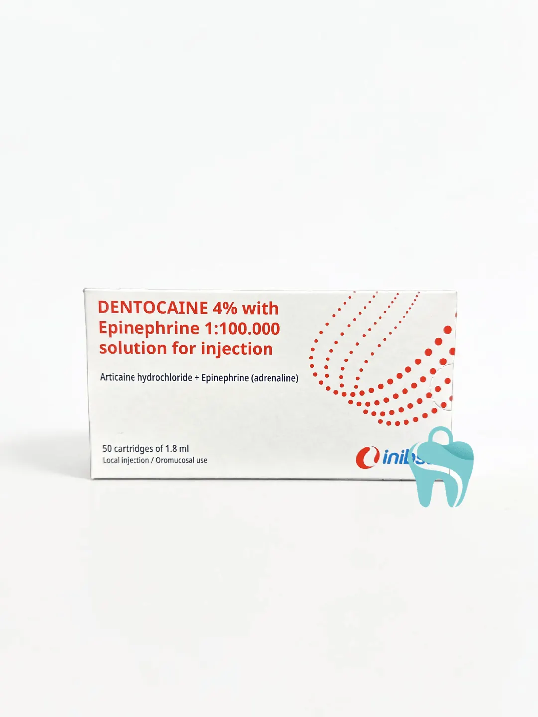 DENTOCAINE 4% с адреналином 1:100000 — артикаин карпулы 1.8 мл купить