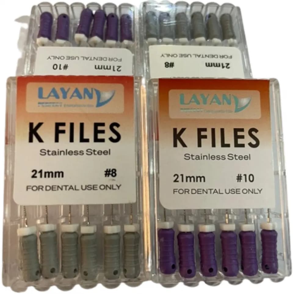 SS K- Files (Hand)-L:25mm ( pack of 6 )