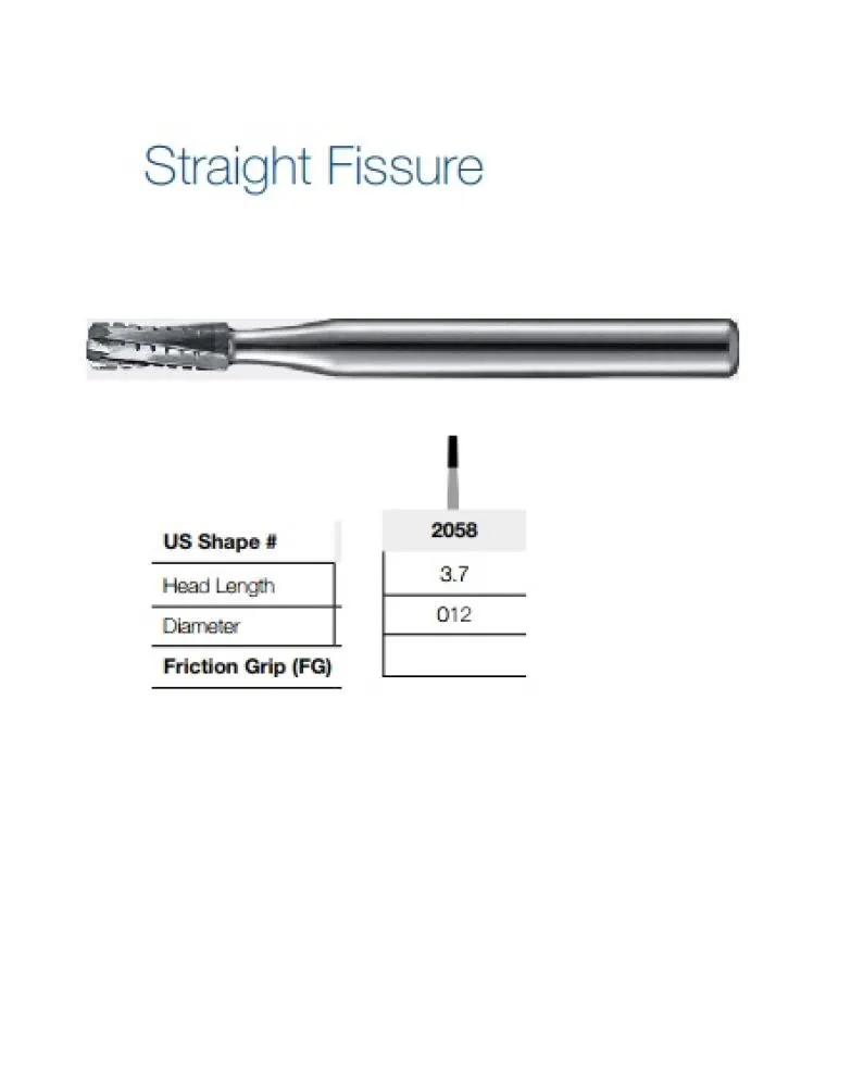 Carbide Bur 19MM 107/012 High speed Cutting Crown - FG-2058 ( pack of 5 )