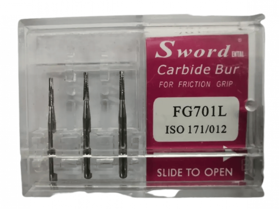 FG CARBIDE BUR SWORD ISO:171/012-( pack of 3 ) - FG701L