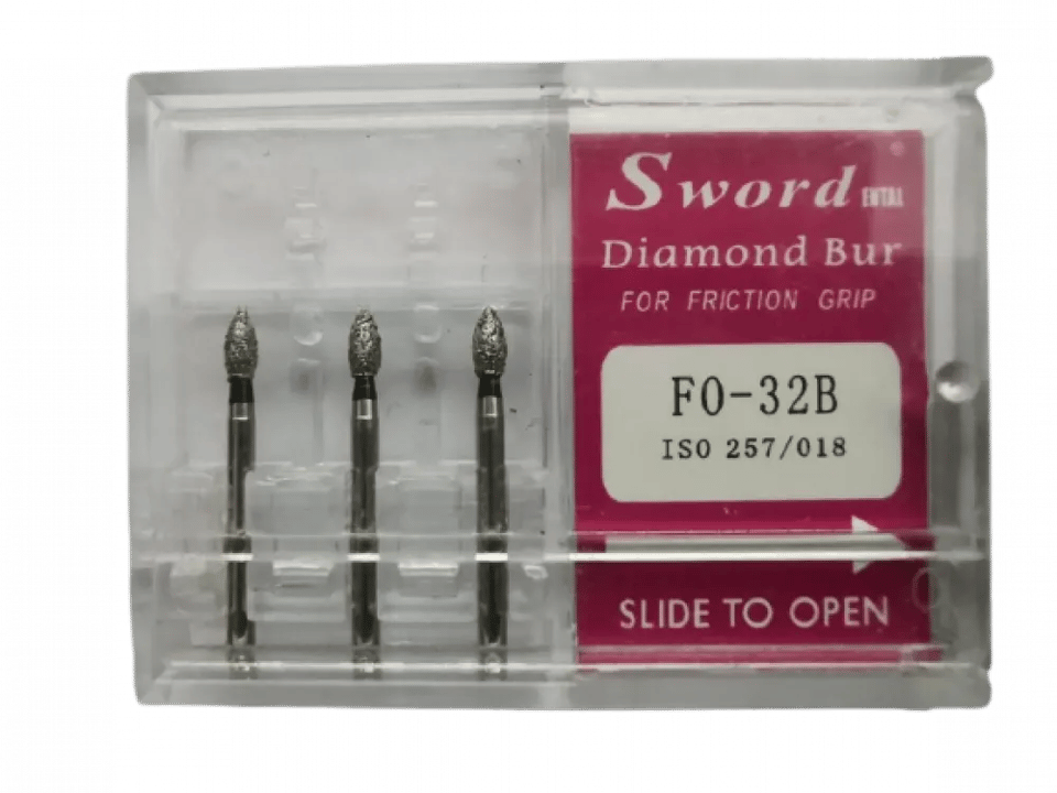 FG Diamond Bur ISO: 257/018- (pack of 3 ) - FO-32B
