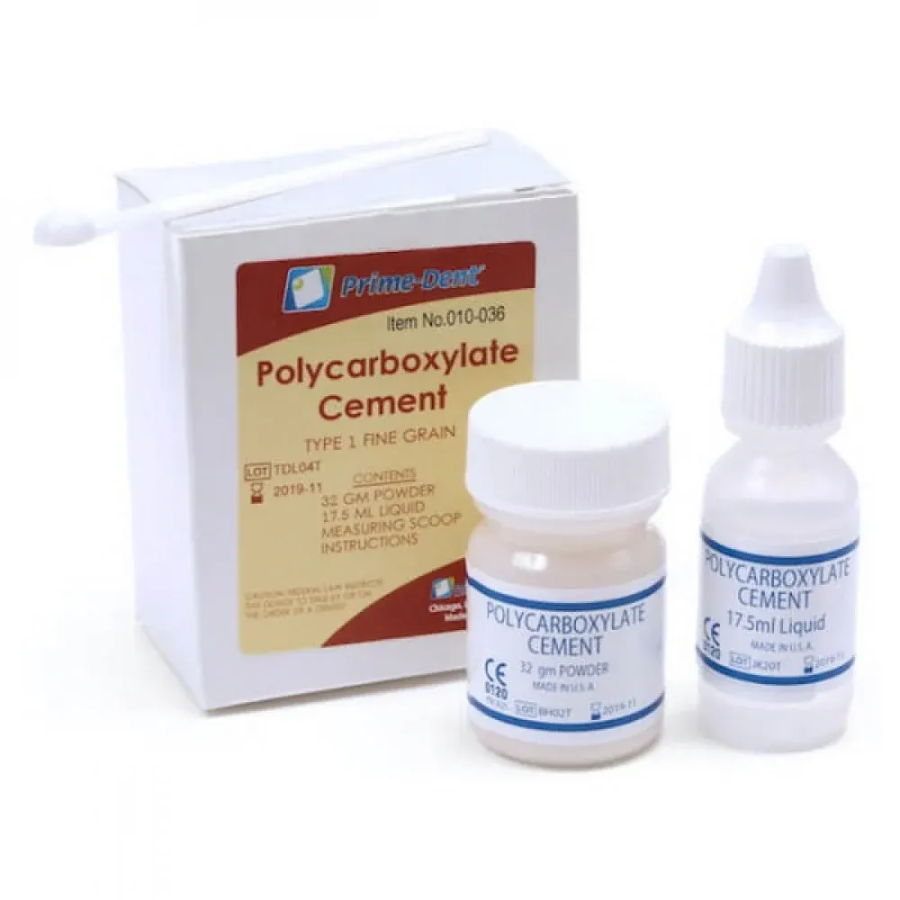 Prime-Dent, Polycarboxylate Cement (32g P + 17.5ml L)-010-036