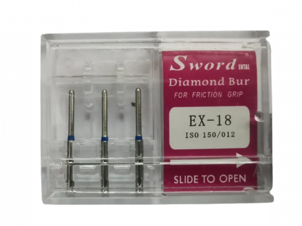 FG DIAMOND BUR ISO:150/012- pack of 5 - EX-18/5