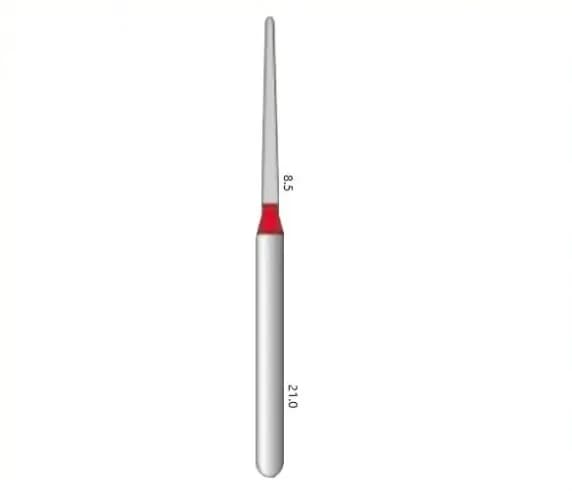 FG DIAMOND BUR Fine Red ISO:198/010- (pack of 5 ) - CF-11F-5