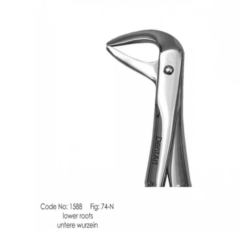 Extraction Forceps. Fig No.74 N - UK Type- DA-1588