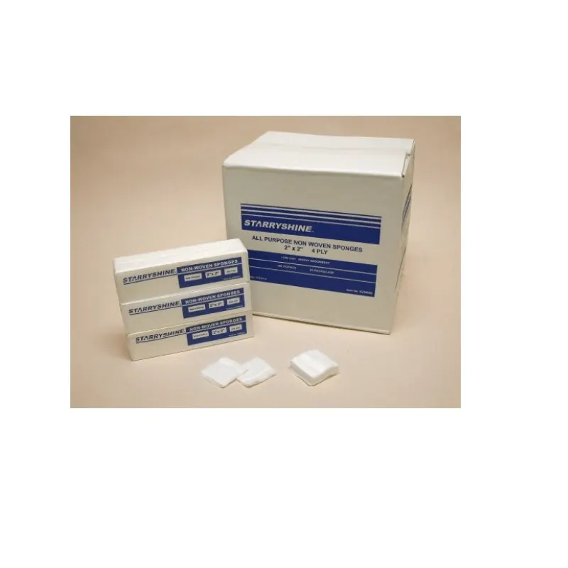 2″ x 2″ Non-Woven Gauze Sponges | Non-Sterile, 4-Ply | 5,000/Box