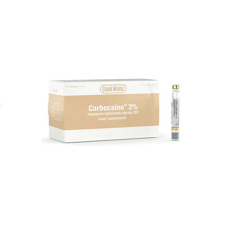 Carbocaine, Mepivacaine HCI 3%, No vasoconstrictor