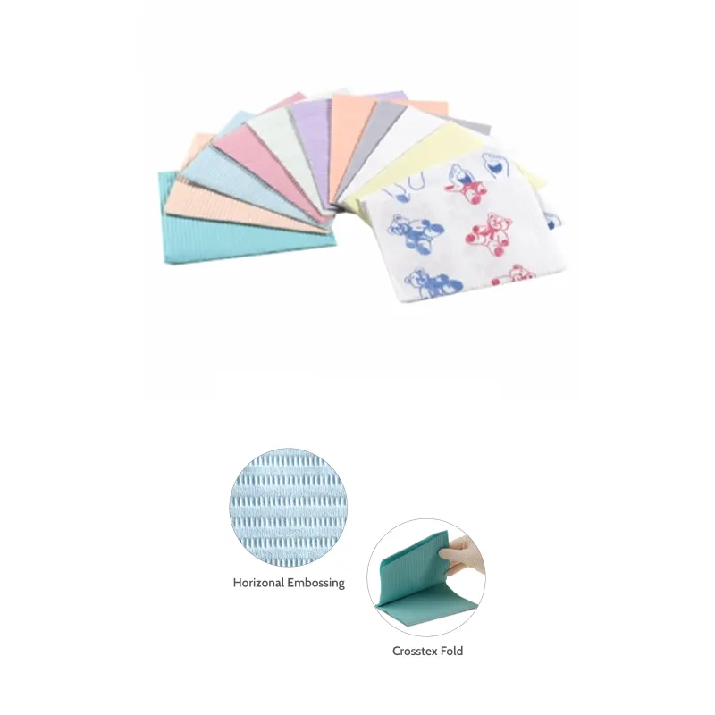 ECONOBACK Bibs: 2ply + poly, 13” x 19” 500/Cs. (Crosstex)