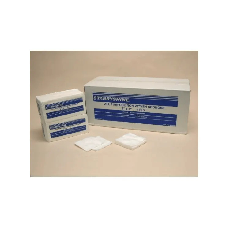 4″ x 4″ Non-Woven Gauze Sponges | Non-Sterile, 4-Ply | 2,000/Box