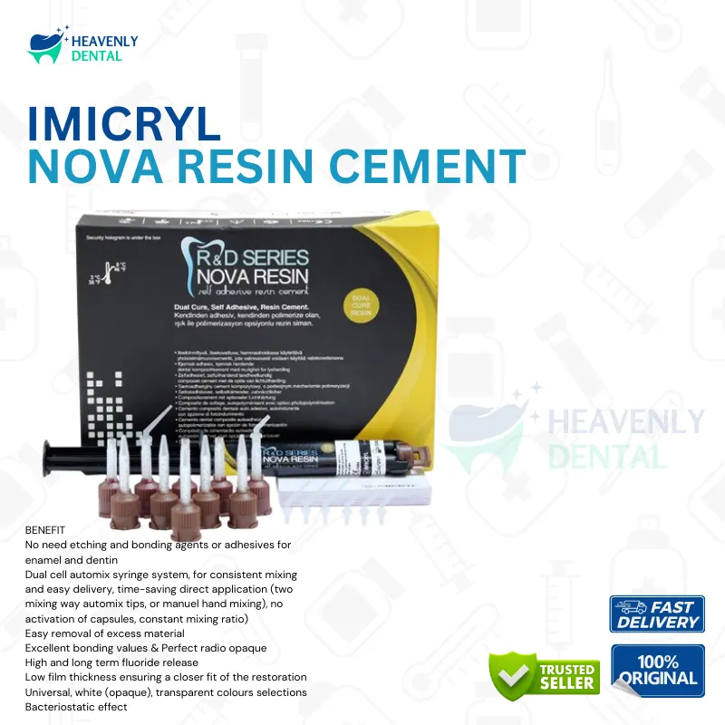NOVA RESIN CEMENT SELF ADHESIVE DENTAL DUAL CURE IMICRYL