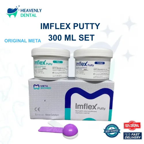 IMFLEX PUTTY 300 ML SET | BAHAN CETAK VINIL POLYSILOXANE HIDROFILIK