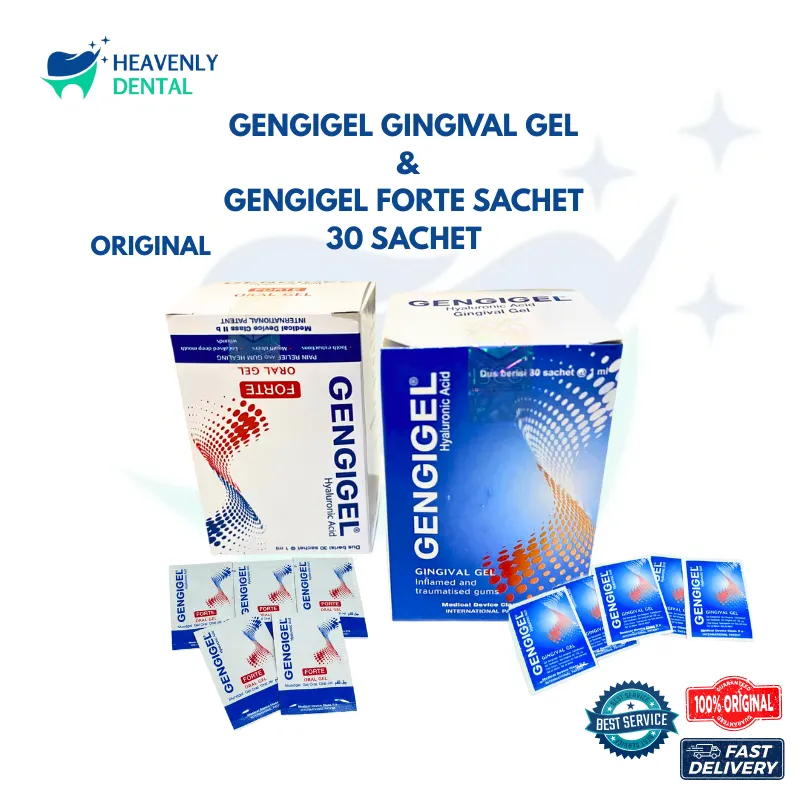 Gengigel Gel Sachet 1 Box 30 Sachet Untuk Luka Cabut Gigi Radang Gusi Sariawan | Gengigel Forte Oral Gel 1 box