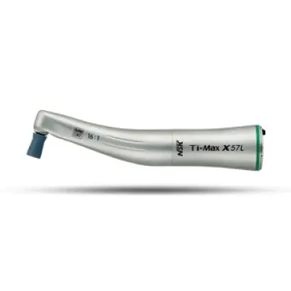NSK Ti-Max X57 Titanium Non Optic Contra Angle Prophy Handpiece 16:1 Reduction Screw In cups & brush