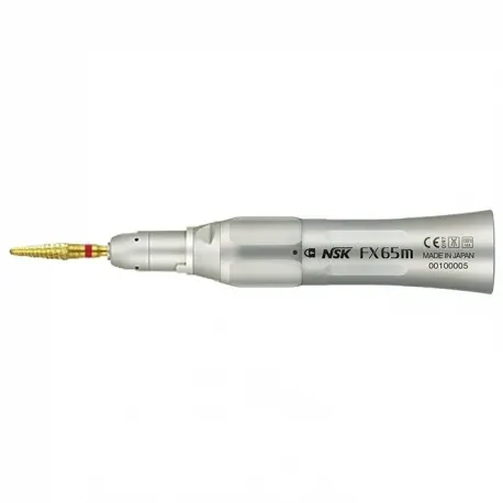 NSK FX65m Straight 1:1 H/pce, Non-Optic, Max 40,000min-1, Ext. Water Spray, For HP Burs