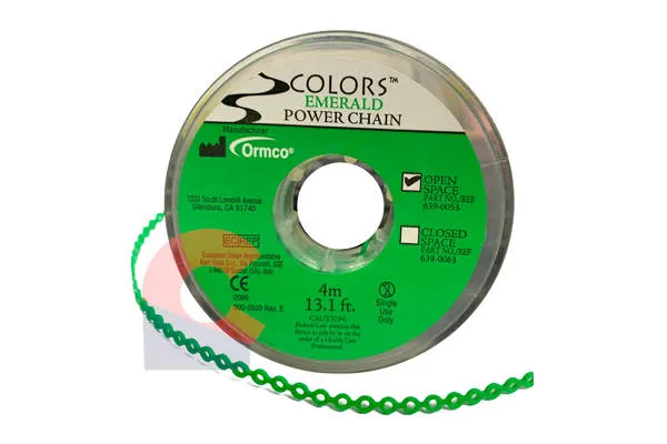 Ormco Power Chain Open Emerald