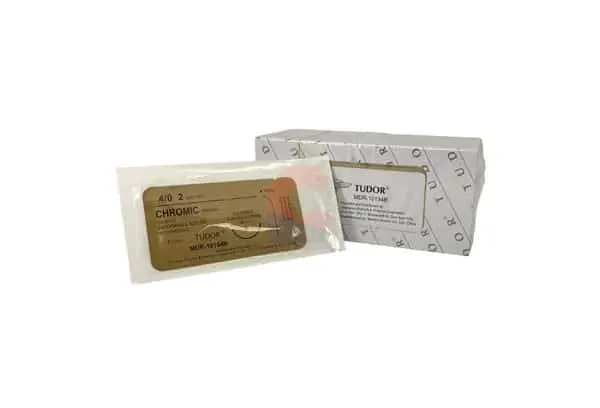 Tudor Chromic CatGut 4-0 Cvd Cut – 12pcs/box