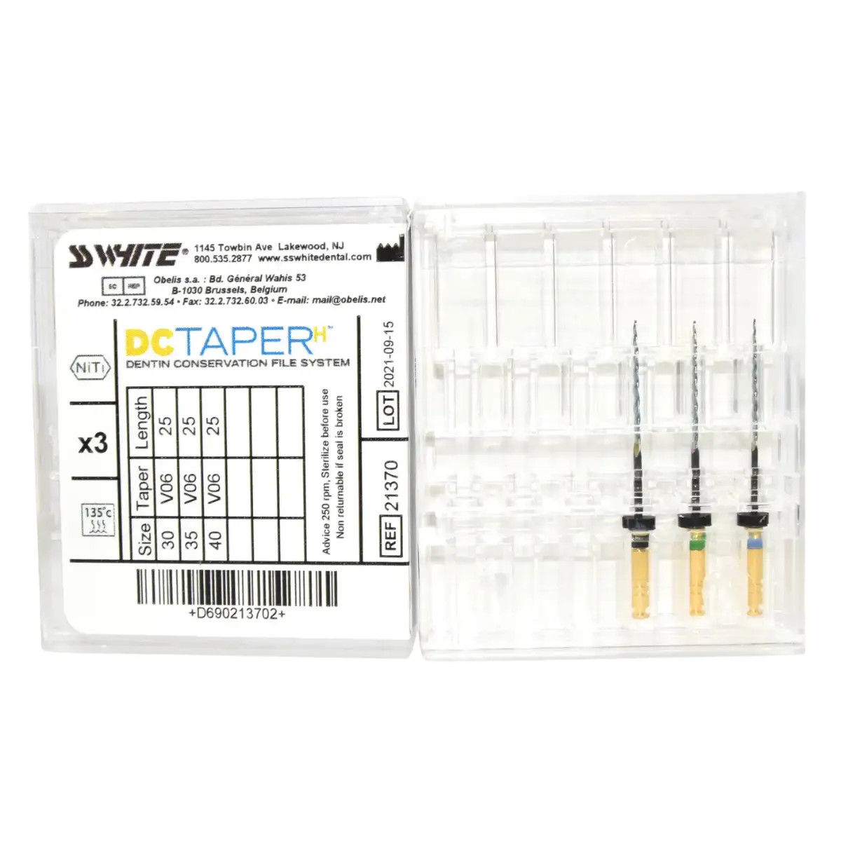 DCTAPERH ROTARY FILE 30/35/40 25MM ASSORTED – 3 PACK
