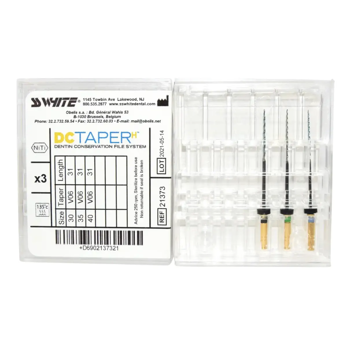 DCTAPERH ROTARY FILE 30/35/40 31MM ASSORTED – 3 PACK