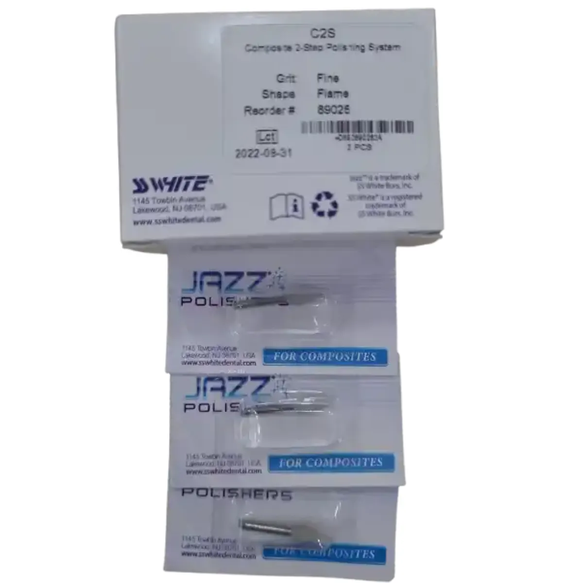 JAZZ RA COMPOSITE POLISHER 2 STEP C2S FINE FLAME – 3 PACK