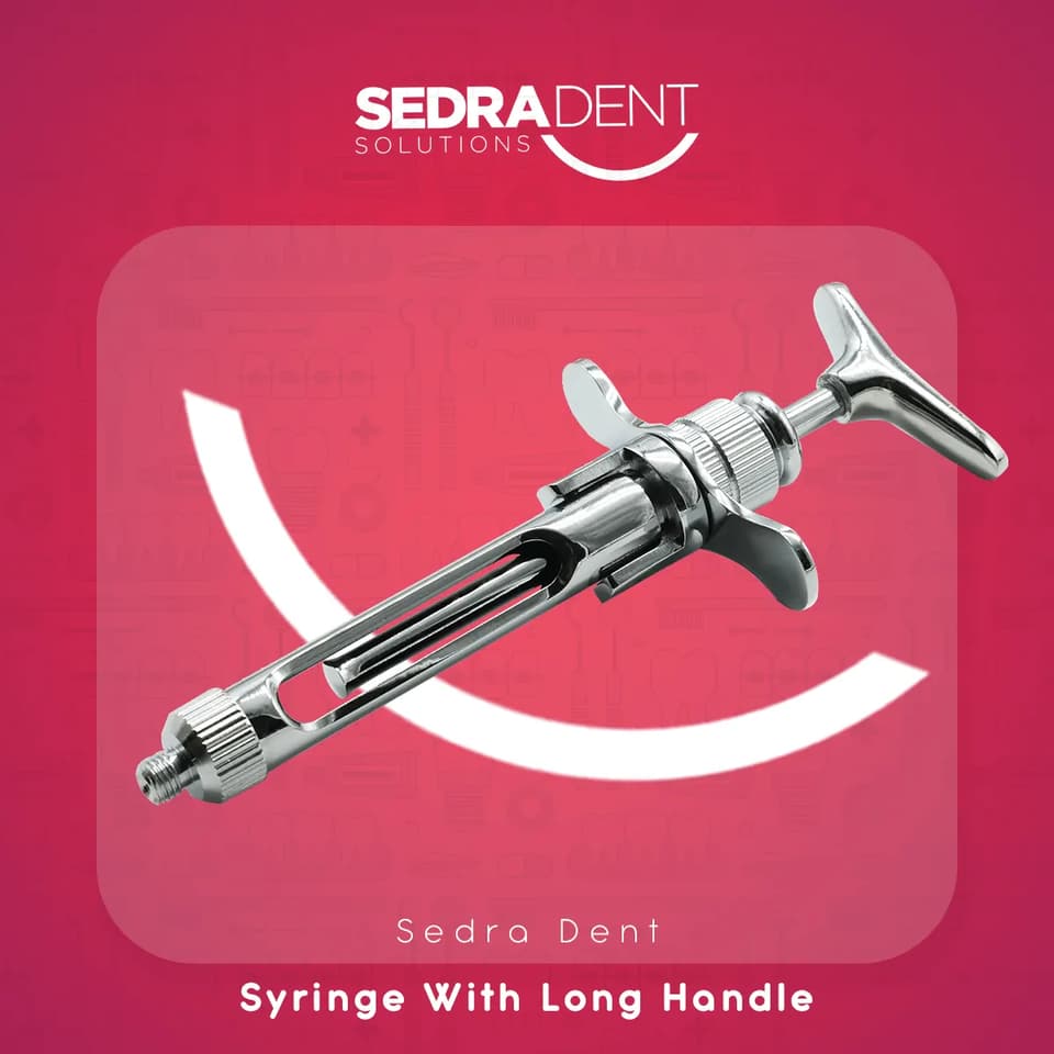 syringe with long handle