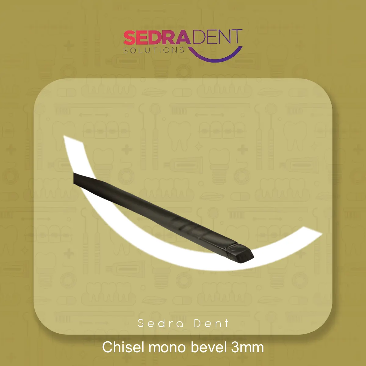 chisesl mono bevel new handle design 3mm width with depth marks