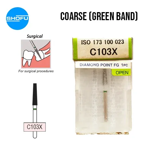 Shofu Diamond Burs FG – Surgical – Coarse, C103X