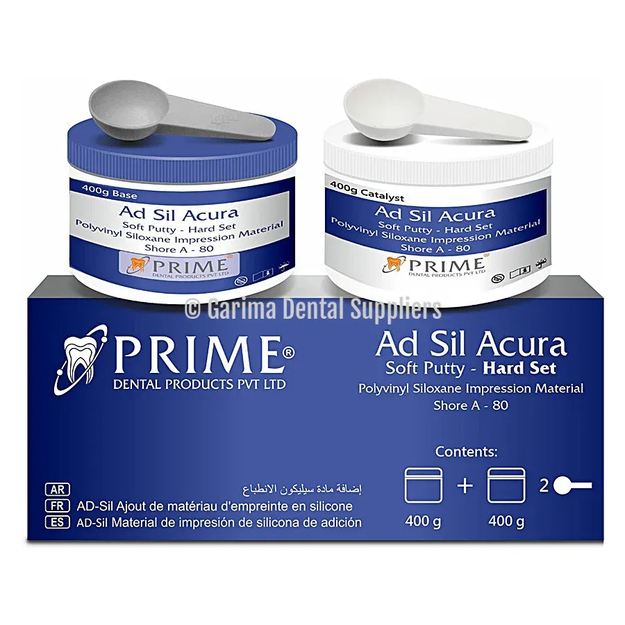 Prime Dental Ad Sil Acura Soft Putty – Hard Set Putty 800GMS