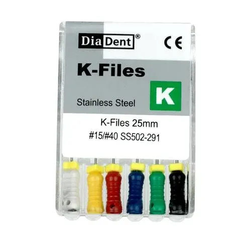 Diadent Stainless Steel K-File 25mm – 30