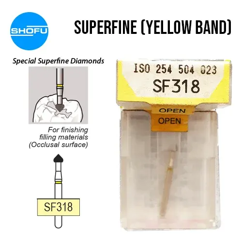Shofu Diamond Burs FG – Special Super Fine #SF318