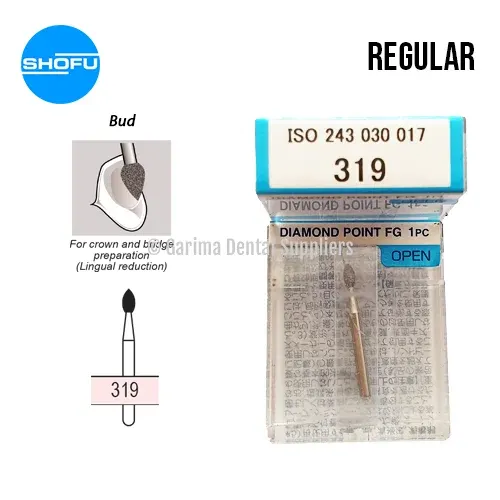 Shofu Diamond Bur FG – Bud Shape – Normal, 319