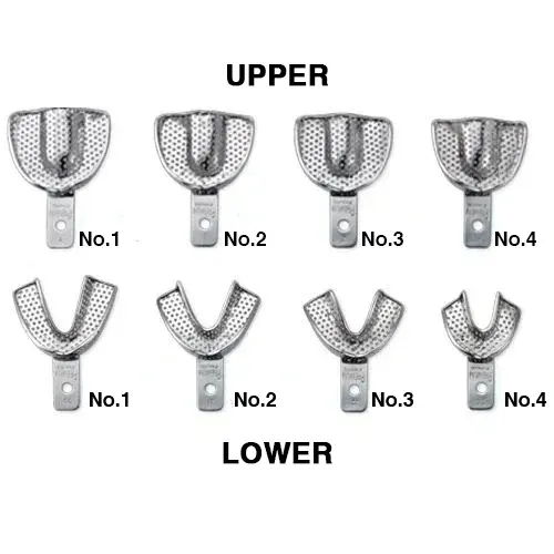 Ace Kit – Impression Dentulous Perforated Full Tray Set of 8pcs