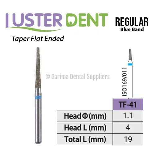 Lusterdent Diamond Bur FG – Tapered Flat Ended #TF-41