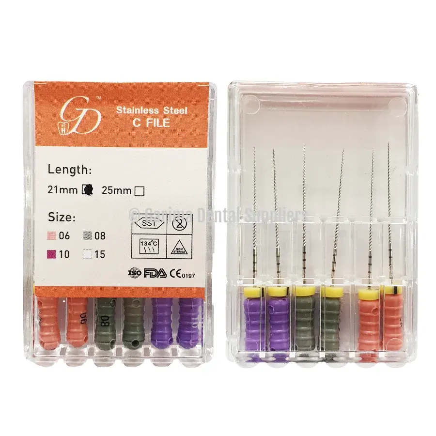GDS Stainless Steel C+ Files 21mm #06/10