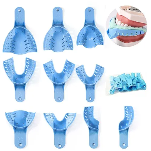 Jaan Medical Plastic Impression Tray Set of 10 pcs