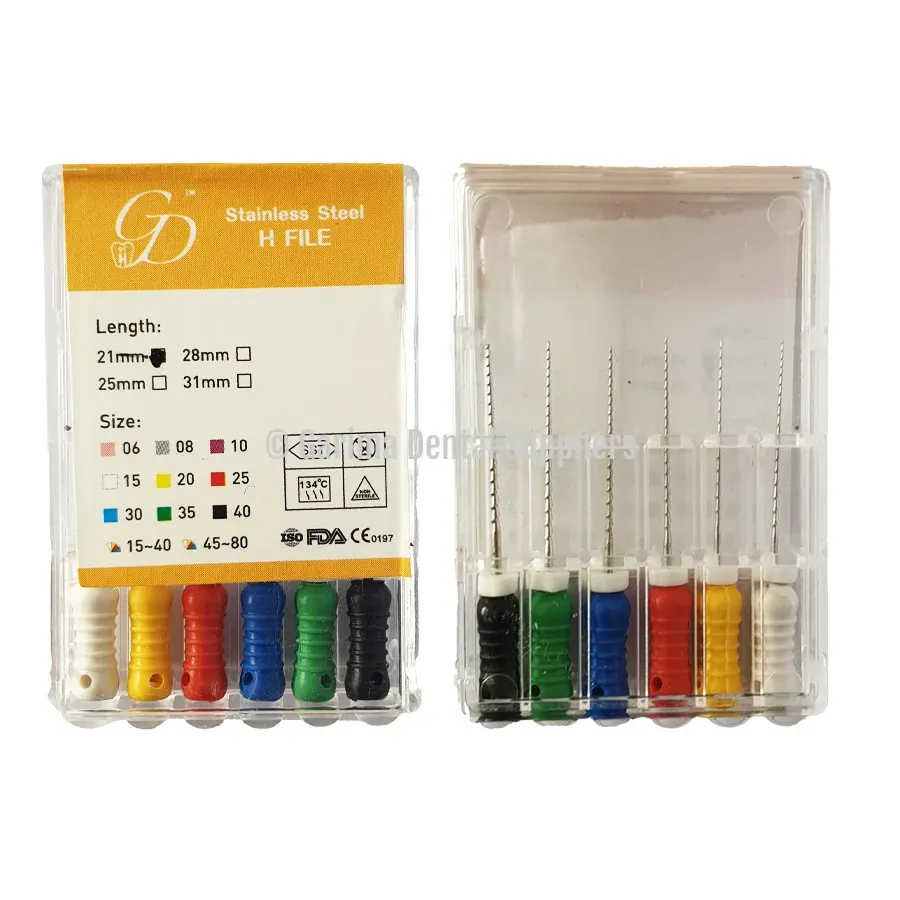 GDS Stainless Steel H-Files 21mm #15/40