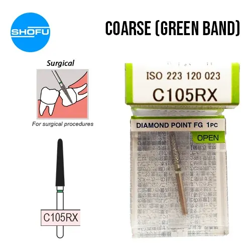 Shofu Diamond Burs FG – Surgical – Coarse, C105RX