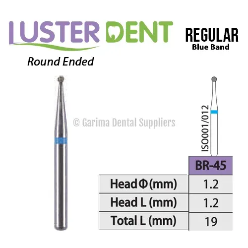Lusterdent Diamond Bur FG – Round Ended #BR-45